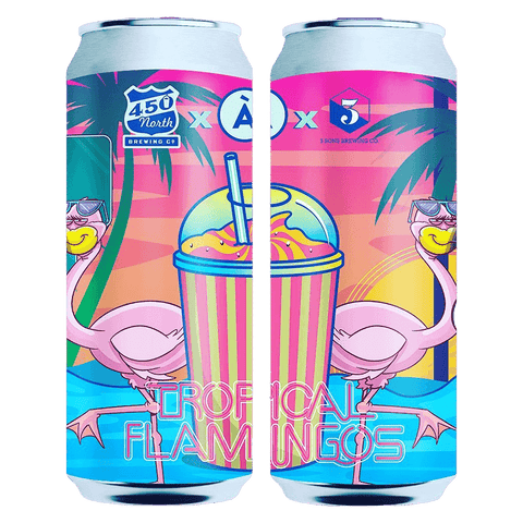 450 North Tropical Flamingos SLUSHY XL 4-pack