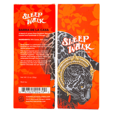 Dark Matter Sleep Walk Chocolate Barra De La Casa 1.2oz