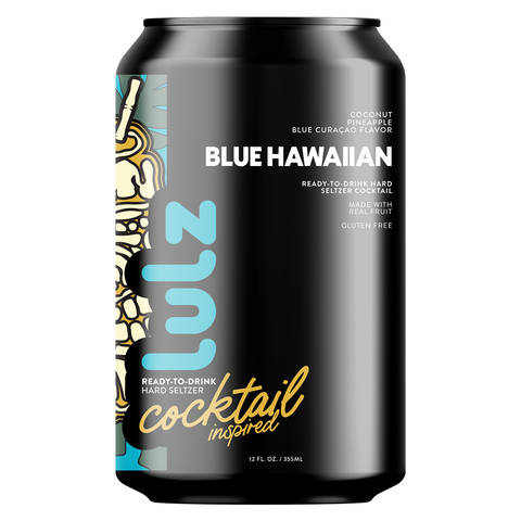 LULZ Ready to Drink Blue Hawaiian Cocktail-Inspired Hard Seltzer