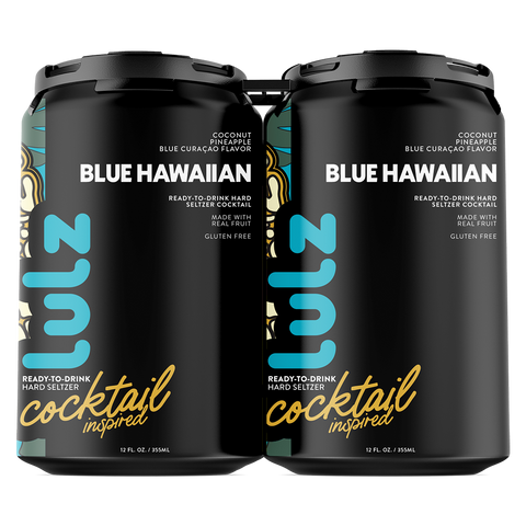 LULZ Ready to Drink Blue Hawaiian Cocktail-Inspired Hard Seltzer