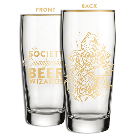 The Society of Distinguished Beer Wizards Glasses