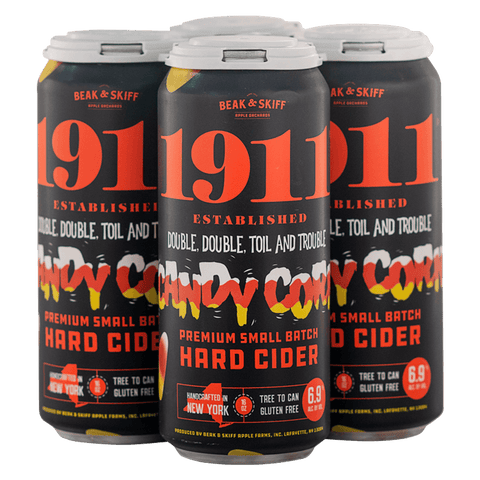 Beak & Skiff Apple Orchards 1911 Double Double Toil And Trouble Candy Corn Cider