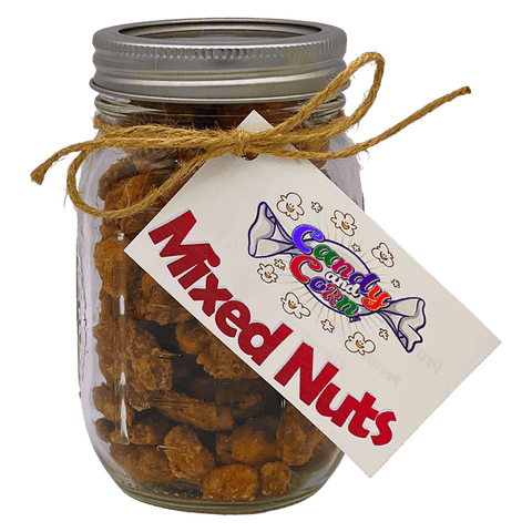 Candy and Corn Mixed Nuts Glass Jar