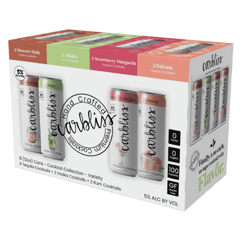 Carbliss Classic Cocktail Variety 8-pack
