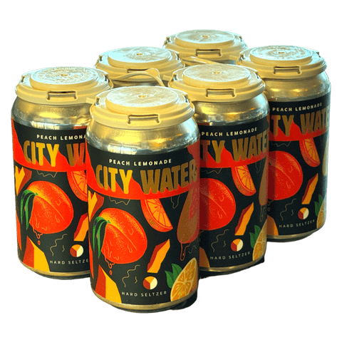 City Water Peach Lemonade 6-pack