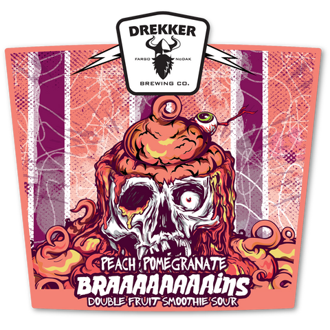 Drekker Braaaaaaaains - Peach Pomegranate