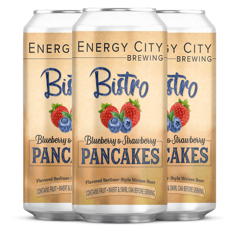 Energy City Bistro Blueberry & Strawberry Pancakes