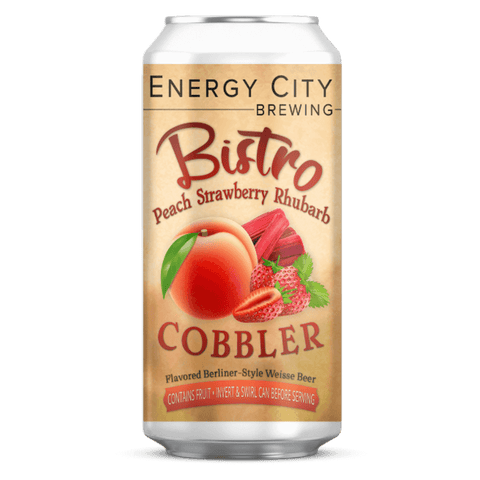 Energy City Bistro Peach Strawberry Rhubarb Cobbler