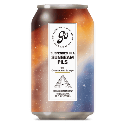 Go Brewing Non-Alcoholic Suspended in a Sunbeam Pilsner