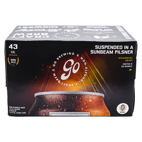 Go Brewing Non-Alcoholic Suspended in a Sunbeam Pilsner