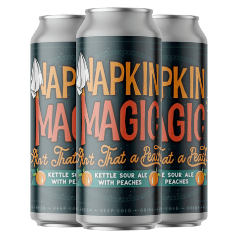 Lil Beaver Peach Napkin Magic 4-pack