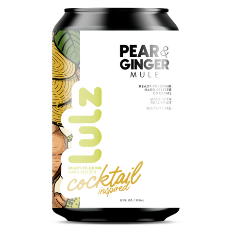 LULZ Ready to Drink Pear Ginger Mule Cocktail-Inspired Hard Seltzer