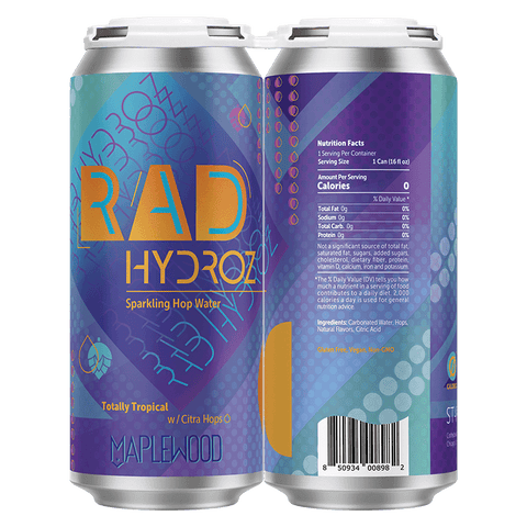 Maplewood Rad Hydroz Totally Tropical Hop Water