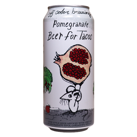 Off Color Pomegranate Beer for Tacos