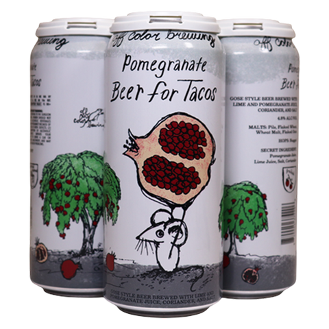 Off Color Pomegranate Beer for Tacos