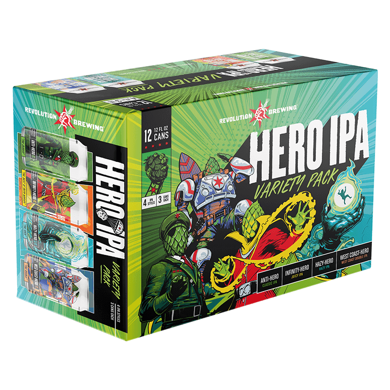 Revolution Hero IPA Variety 12-pack - The Open Bottle