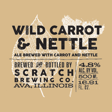 Scratch Wild Carrot & Nettle Farmhouse Ale 500ml