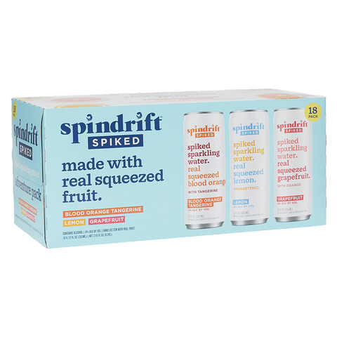 Spindrift Spiked Adventure Sparkling Water 18-pack