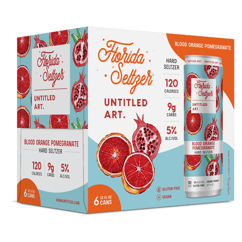 Untitled Art Florida Seltzer Blood Orange Pomegranate 6-pack