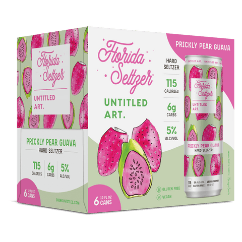 Untitled Art Florida Seltzer Prickly Pear Guava 6-pack