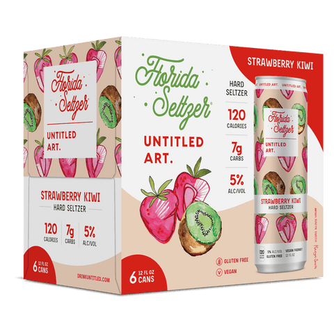 Untitled Art Florida Seltzer Kiwi Strawberry 6-pack