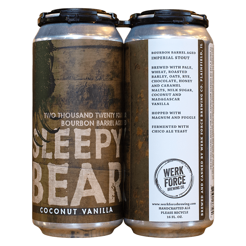 Werk Force 2024 Bourbon Barrel Aged Coconut Vanilla Sleepy Bear - The Open Bottle