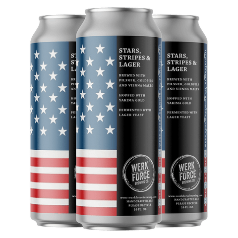Werk Force Stars, Stripes And Lager 4-pack