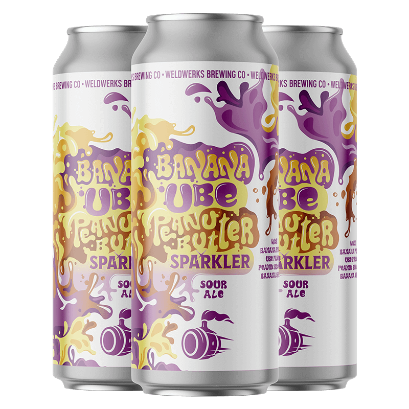 WeldWerks Banana Ube Peanut Butter Sparkler - The Open Bottle