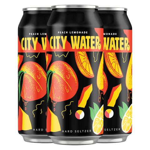 City Water Peach Lemonade 4-pack
