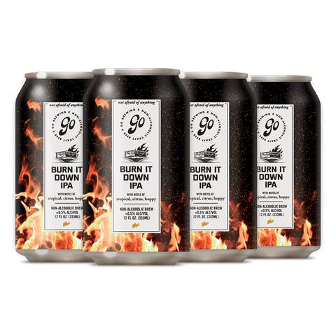 Go Brewing Non-Alcoholic Burn it Down IPA 6-pack