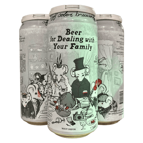 Off Color Beer For Dealing With Your Family 4-pack