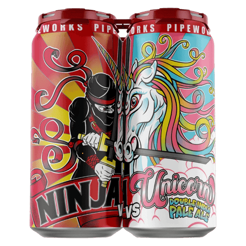 Pipeworks Ninja Vs Unicorn 4-pack